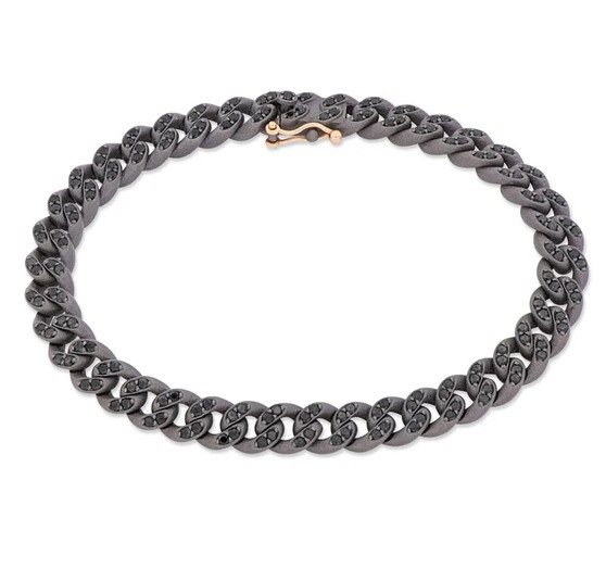Bracciale Mano-J. Uomo GROUMETTE in Titanio Diamante Black 2.41 Ct GROUBRTBSN_19.50 - GROUBRTBSN_19.50